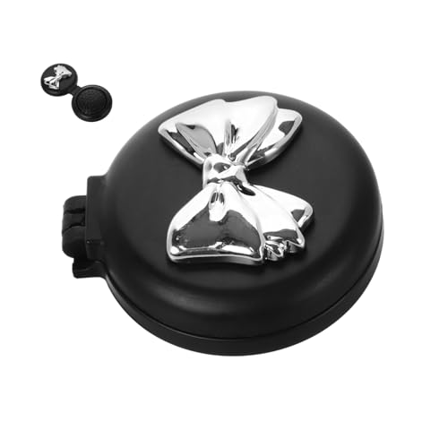 Mikinona Faltbare Haarkamm Mit Spiegel Tragbare Kompakte Haarbürste Für Unterwegs Für Damen Stylische Paddelbürste Mit Dekorativem Bowknot Praktisch Entwirren Und Massieren Kopfhaut von Mikinona