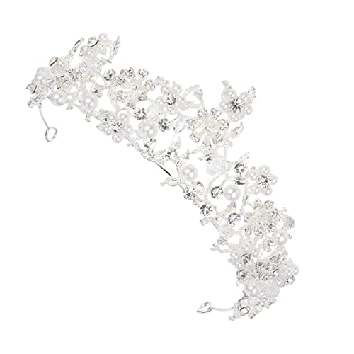 Mikinona Tiara Kopfbedeckung Für Hochzeit Haarschmuck Krone Frauen Party Zubehör Hochzeits Dekorative Accessoires Leicht Und Kompakt von Mikinona