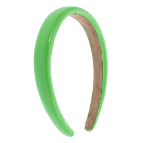 Mikinona Solid Color Pu Leder Haarband Mit Breitem Rand Rutschfestes Haarschmuck Für Frauen Grün Für Partys Cosplay Und Alltag Bequem Und Langlebig von Mikinona