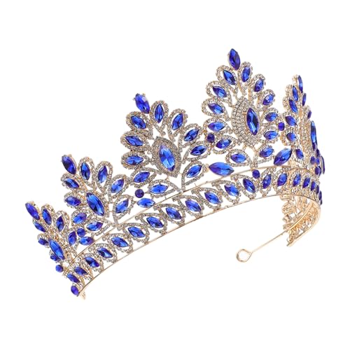 Mikinona Bridal Crown Tiara für Luxuriöse Haarschmuck Haarkrone für Hochzeiten Geburtstage Cosplay und Besondere Anlässe Accessoire von Mikinona