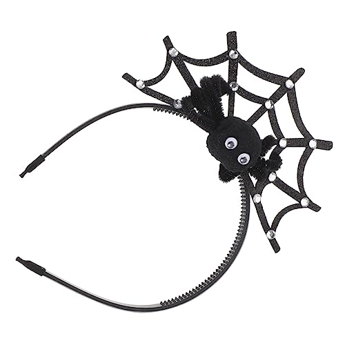 Mikinona Halloween Haarreif Mit Spinnen- Netzhäuser Kopfband Für Kostümparty Für Erwachsene Haardekoration Für Halloween-events von Mikinona