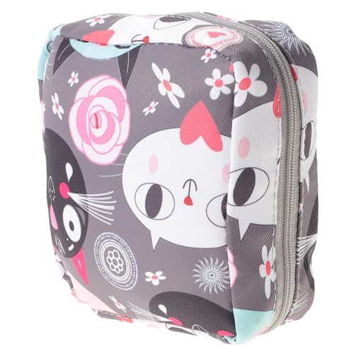 Mikinona Cartoon Periodentasche Tragbar Damenbindentasche Dekorativ Aufbewahrungstasche Reißverschluss Design Für Mädchen Damenbindentasche von Mikinona