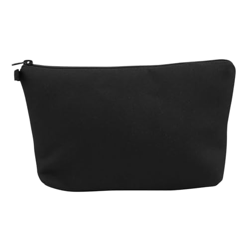Mikinona Clutch für Kosmetiktaschen Reisen Kosmetiktaschen für Damen klein Machen Reise-Make-up-Tasche weibliche Reißverschluss-Kosmetiktasche Polyurethan Black von Mikinona