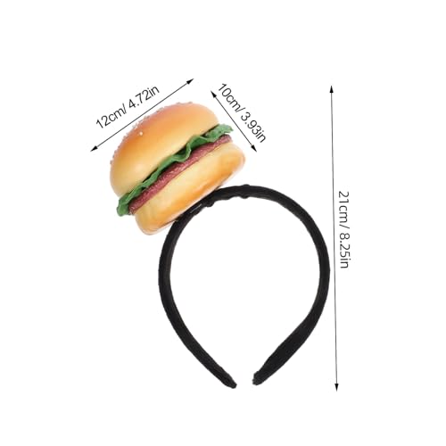 Mikinona Cosplay-stirnband Aus Schwammmaterial Dekoratives Burger-kopfschmuck Für Partys Bälle Feiern Karneval Tanzaufführungen Und Mehr Leicht Angenehm Zu Tragen Sorgt Für Spaß Und Gute La von Mikinona