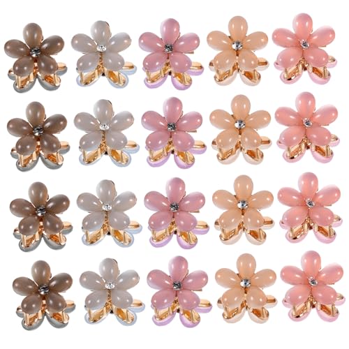 Mikinona 20stücke Mini Haarklammern Mit Bunten Blumen Für Mädchen Kleine Haarspangen Für Kreative Frisuren Für Partys Und Alltag Für Verschönerung Von Frisuren von Mikinona