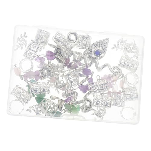 Mikinona Dreadlock Haarschmuck Frühling Charms Handgefertigte Haarspiralen für Zöpfe Robustes Schmuckzubehör mit Kristallsteinen Haarringe für Damen und Herren Langlebige Braids Accessoires von Mikinona