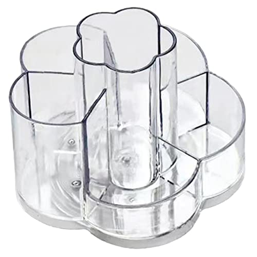 Mikinona Organisieren Sie Ihr Make-up Make-up-organizer Aus Kunststoff Mit 6 Abschnitten Pinselhalter Drehbares Design Platzsparender Kosmetik-organizer Einfach Zu Verwenden von Mikinona