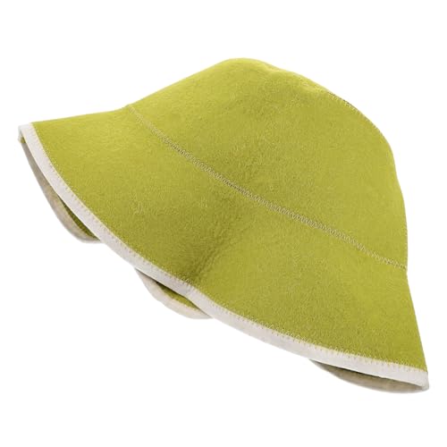 Mikinona Duschhaube Spa Saunahut Haar Dampfer Kappe Saunahüte Saunazubehör Strandhut Für Damen Regenhut Wollmütze Hutdampfer Saunamütze Für Damen Sauna-timer Gelbe Kappe Orange Gefühlt von Mikinona