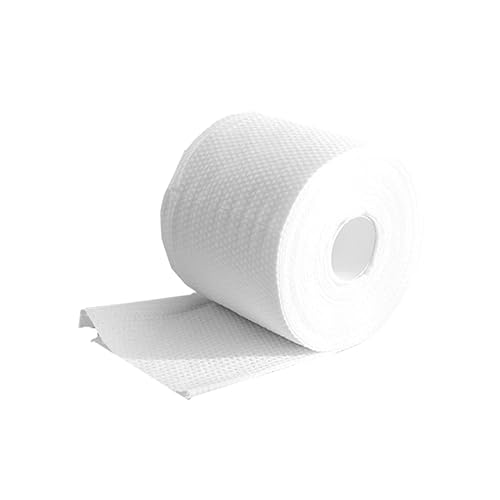 Mikinona Einweg Reinigungstücher aus Baumwolle Super Saugfähige Gesichtstücher für Empfindliche Haut für Make Up Entfernung und Pflege auch Handtuch Verwendbar Weiß von Mikinona