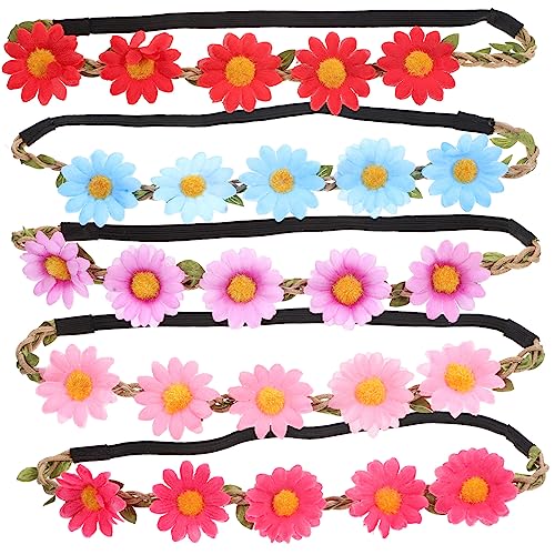 Mikinona Elegantes Blumen-stirnband Mit Sonnenblumen-haarspangen-set Für Damen Braut-kopfbedeckung Party Garten Empfang Accessoire von Mikinona