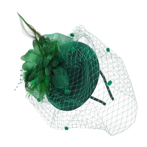 Mikinona Haar-Fascinator Vintage-Fascinator-Stirnband Kopfschmuck Für Hochzeit Festivalkopfbedeckung Partyhaarschmuck von Mikinona