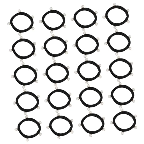 Mikinona Elegantes Haargummi-Set 20-teilig Perlen-Haarseil Perlen-Haarbänder Haar-Accessoires für Mädchen Haarringe von Mikinona