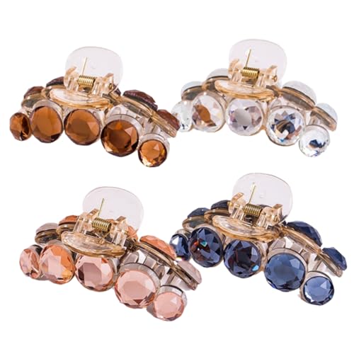 Mikinona Elegantes Haarnadel-set 4-teilig Kristall-kieferklammern Pferdeschwanz-clips Für Mädchen Haar-accessoires Für Weihnachten Und Halloween von Mikinona