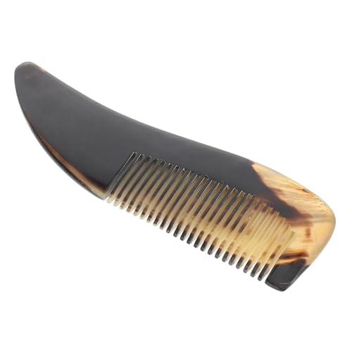 Mikinona Ergonomischer Handgefertigter Hornkamm mit Feinen Zähnen Natürlicher Massagekamm für Männer und Frauen Sanfte Kopfhautpflege Rutschfester Griff Schonendes Styling und von Mikinona