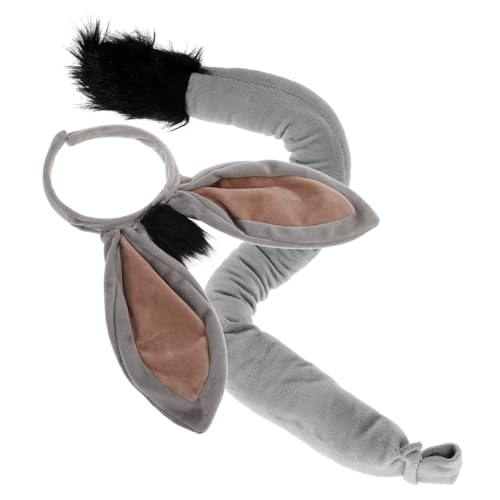 Mikinona Eselohren Stirnband Und Tierkostüm Set Für Halloween Weihnachten Geburtstagsfeiern Cosplay Anlässe von Mikinona