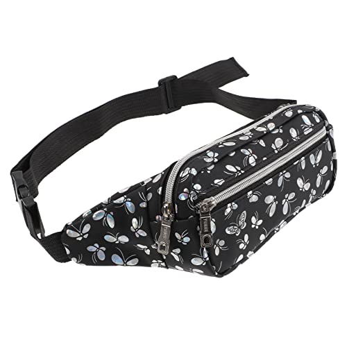 Mikinona Damen Pu Hüfttasche Verstellbar Für Reisen Sport Outdoor Fanny Packung Schwarz Mikinona Damen Pu Hüfttasche Verstellbar Für Reisen Sport Outdoor Fanny Packung Schwarz von Mikinona
