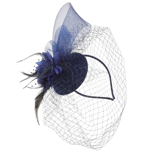 Mikinona Fascinator Kopfschmuck Für Damen Mit Netzdesign Und Federn Elegantes Haaraccessoire Für Hochzeiten Teepartys Und Fotoshootings Leicht Und Langlebig von Mikinona