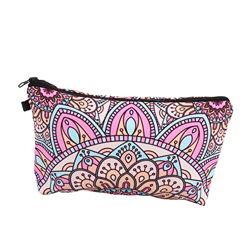 Mikinona Fashion Kosmetik Tasche Mit Mandala Blumen Tragbare Wasch Und Make-up-Tasche Hochwertigem Für Damen Für Und Alltag Und Praktisch von Mikinona