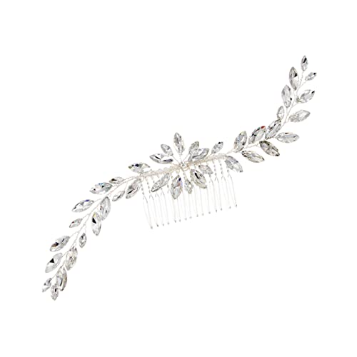 Mikinona Haarkamm Aus Kristall Strass-kopfschmuck Braut Haarkamm Haarschmuck Für Die Hochzeit Schmuck Haarkamm Hochzeit Haarschmuck Blatt Haarnadel Haarklammer Fräulein Zubehör Pferdeauge von Mikinona