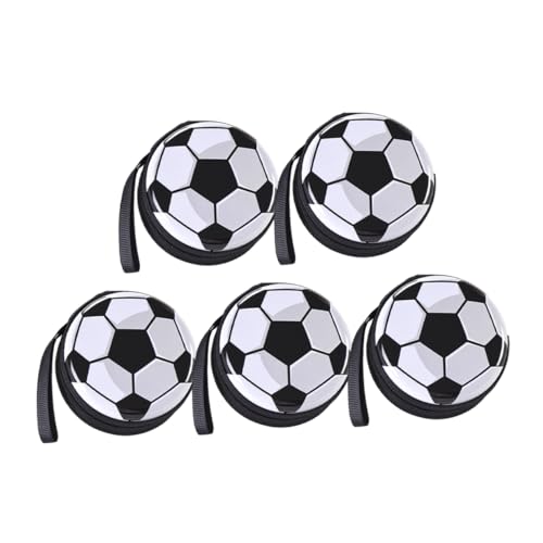 Mikinona Fußball Geldbörse 5 Stücke Fußballförmige Aufbewahrungsbox Langlebig Leicht für Sport und von Mikinona