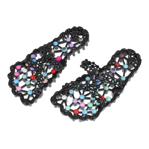 Mikinona Fußsohlen massage Hausschuhe Damen Rutschfeste Indoor Slipper mit Massagepunkten Atmungsaktiv Offene Zehen Schnell Trocknend Geeignet für Sommer Bequeme Pflege für Füße von Mikinona