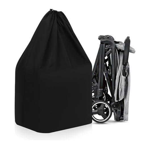 Mikinona Gate Check Kinderwagen Tasche Wasserabweisend Robust Stroller Aufbewahrungstasche Für Flugreisen Mit Tragefunktion Kompatibel Für Kinderwagen von Mikinona