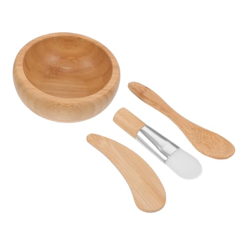 Mikinona Gesichtsmaske Set DIY Maske Schüssel mit Rührstab Löffel Pinsel Holzschalen Set für Einfache Hautpflege und Maskenherstellung Kompakt Tragbar Mikinona Gesichtsmaske Set DIY Maske Schüssel mit Rührstab Löffel Pinsel Holzschalen Set für Einfache Hautpflege und Maskenherstellung Kompakt Tragbar von Mikinona