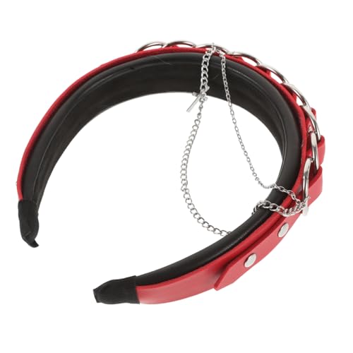 Mikinona Gothic Stirnband Für Frauen Mit Kreuzdetail Und Kettenakzenten Punk-haarband Für Individuelle Styles Geeignet Für Festivals Und Besondere Anlässe von Mikinona