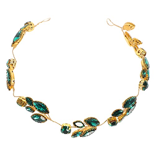 Mikinona Grünes Braut-stirnband Aus Glas Funkelndes Hochzeits-haaraccessoire Für Braut Blumenmädchen Und Besondere Anlässe Für Partys Und Kostümfeiern Mikinona Grünes Braut-stirnband Aus Glas Funkelndes Hochzeits-haaraccessoire Für Braut Blumenmädchen Und Besondere Anlässe Für Partys Und Kostümfeiern von Mikinona