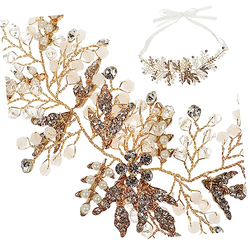 Mikinona Haarband Für Damen Mit Kunstperlen Glänzendes Stirnband Für Hochzeit Brautschmuck Aus Künstlichen Perlen Accessoires Für Damenhaar von Mikinona