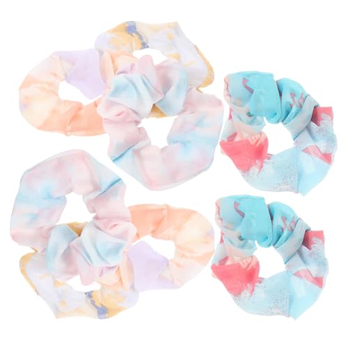 Mikinona 8stücke Gradient Farbverlauf Haargummis Weiche Scrunchies Für Damen Elastische Haarbänder Für Pferdeschwanz Und Stylische Frisuren Zufällige Farben von Mikinona