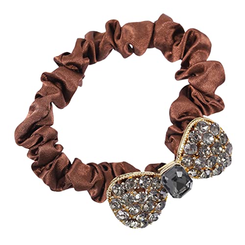 Mikinona Haarbänder mit Schleife für Mädchen Haargummi mit Kristallen und Diamanten Haarbänder mit Spiralschleife Stirnbänder für Frauen Haarbänder für Frauen von Mikinona