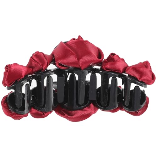 Mikinona Haarspange Haarklammer für Dickes Haar Eleganter Rosendesign Haarclip Rutschfeste Klammer für Damen für Partys Hochzeiten und Robust und Langlebig von Mikinona