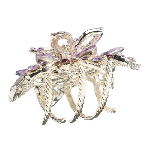 Mikinona Haarspange mit Strass klein Mini-Strass-Haarspangen Haarspangen für Mädchen Gold Haar Klammern Krallenclips für Haare dicke Haarklammern Strasssteine Violett Mikinona Haarspange mit Strass klein Mini-Strass-Haarspangen Haarspangen für Mädchen Gold Haar Klammern Krallenclips für Haare dicke Haarklammern Strasssteine Violett von Mikinona