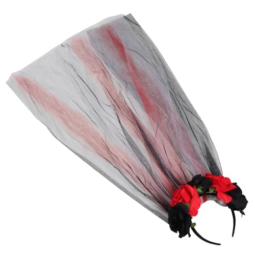 Mikinona Haarschmuck Stirnband Im Gothic-stil Halloween-party-accessoire Dekoratives Schleier-stirnband -stirnband Für Frauen von Mikinona