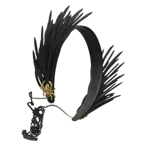 Mikinona Gothic Spider Wing Haarreif Für Halloween Cosplay Accessoire Für Partys Und Festivals Einzigartiger Kopfschmuck Für Damen Und Herren von Mikinona