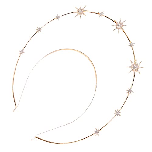 Mikinona -krone Kopfschmuck Vintage Mary Haarband Dekoratives Stern-design Leicht Angenehm Tragen Retro Partys Weihnachten Cosplay Partys Abschlußbälle von Mikinona