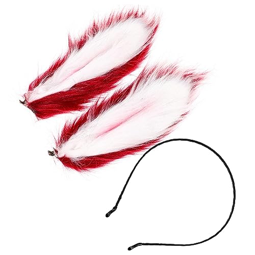 Mikinona Handgemachte Hasenohren Haarreif Niedlicher Ear Kopfschmuck Für Karneval Halloween Weihnachten Und Tier-themenpartys Für Erwachsene Und Leicht Und Tragbar von Mikinona
