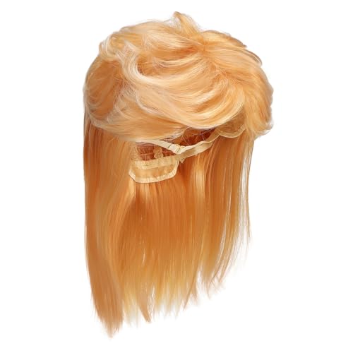 Mikinona Herren Retro Perücke Blond Jahre Cosplay Perücke Hochtemperaturfaser Rocker Wig für Halloween Kostüm Party Zubehör von Mikinona