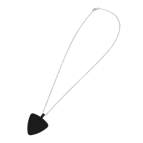 Mikinona Herzförmige Gitarren-Pick-Halter Halskette aus Silikon mit Doppelseitiger Aufbewahrung Tragbar und Sicher Gitarre Bass Ukulele Spieler Praktische Musikzubehör für Männer und Frauen von Mikinona