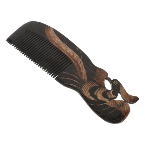 Mikinona Hornkamm Aus Echtem Horn Mit Glattem Griff Antistatischer Kamm Für Frauen Und Männer Naturkamm Zur Kopfhautmassage Und Haarentwirrung von Mikinona