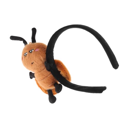 Mikinona Kakerlake Puppe Make-up-Stirnbänder für Frauen Stirnband zum Waschen des Gesichts Make-up-Stirnband Spa-Stirnband Kostüm Stirnbänder Festliche Stirnbänder Plastik Coffee von Mikinona