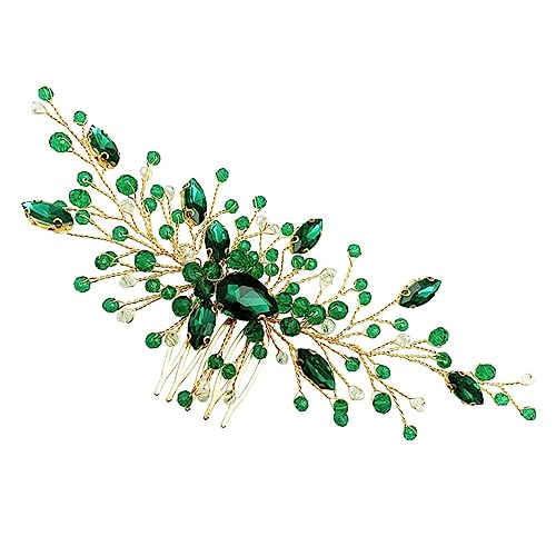 Mikinona Kamm Haarschmuck Strass-Stirnbänder Tiara Haarspangen braut kopfschmuck braut hochzeit kopfschmuck Jahrgang Haarteil Strasssteine schmücken Brautjungfer Haarnadel von Mikinona