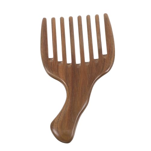 Mikinona Haarentwirrerkamm Für Männer Glatter Holzhaarstab Für Nasses Haar Breiter Kamm Für Dickes Haar Herrenkamm Für Zu Hause Und Unterwegs von Mikinona