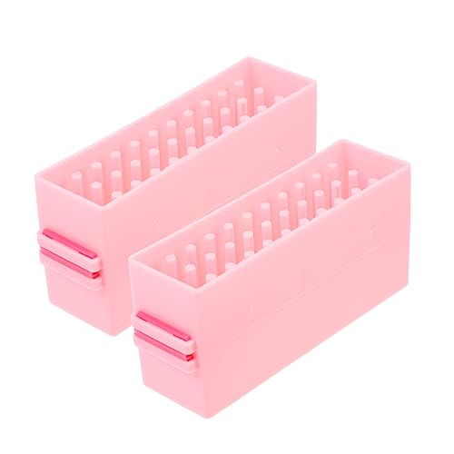 Mikinona Nail Drill Bits Storage Box Slots Für Nail Polishing Praktischer Organizer Für Maniküre Zubehör Robust Und Platzsparend Für Nagelstudios Und Heimgebrauch von Mikinona