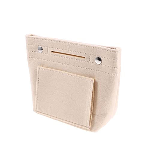 Mikinona Portable Filz Kosmetik Organizer Tasche Multi-Pockets Handtaschenorganizer Für Damen Beige s Für Alltag Und Mikinona Portable Filz Kosmetik Organizer Tasche Multi-Pockets Handtaschenorganizer Für Damen Beige s Für Alltag Und von Mikinona