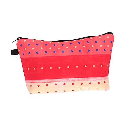 Mikinona Kosmetiktasche Mit Punktemuster Reise-Beutel Mit Reißverschluss Make-up-Tasche Für Damen Schminkbeutel Mit Großem Fassungsvermögen Kosmetikbeutel Für Alltagsgegenstände von Mikinona