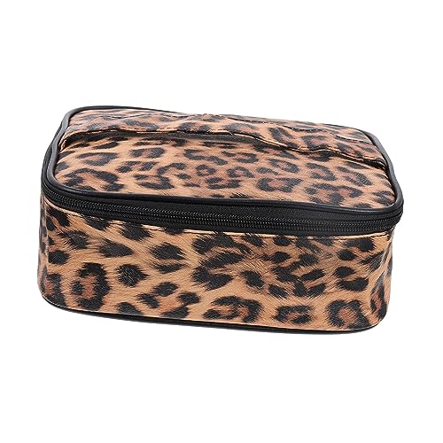 Mikinona Kosmetiktasche Reisezubehör Tasche Mit Leopardenmuster Make-up-Tasche Für Damen Haushalts-Reise-Organizer Multifunktionaler Toilettenartikel von Mikinona