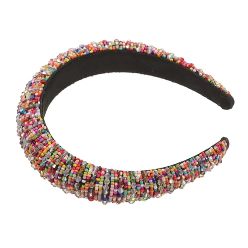 Mikinona Kristall-Diamant-Stirnband haarschmuck haar zubehör rote Haaraccessoires für Frauen Haargummis für Mädchen Haarband Schwämme stylischer Haarreif Party-Kopfbedeckung Strasssteine von Mikinona