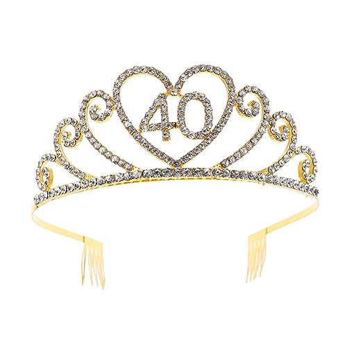 Mikinona Kronen-stirnband Für Damen Accessoire Für Geburtstagspartys Stilvolles Dekoratives Stirnband Angenehm Zu Tragen von Mikinona